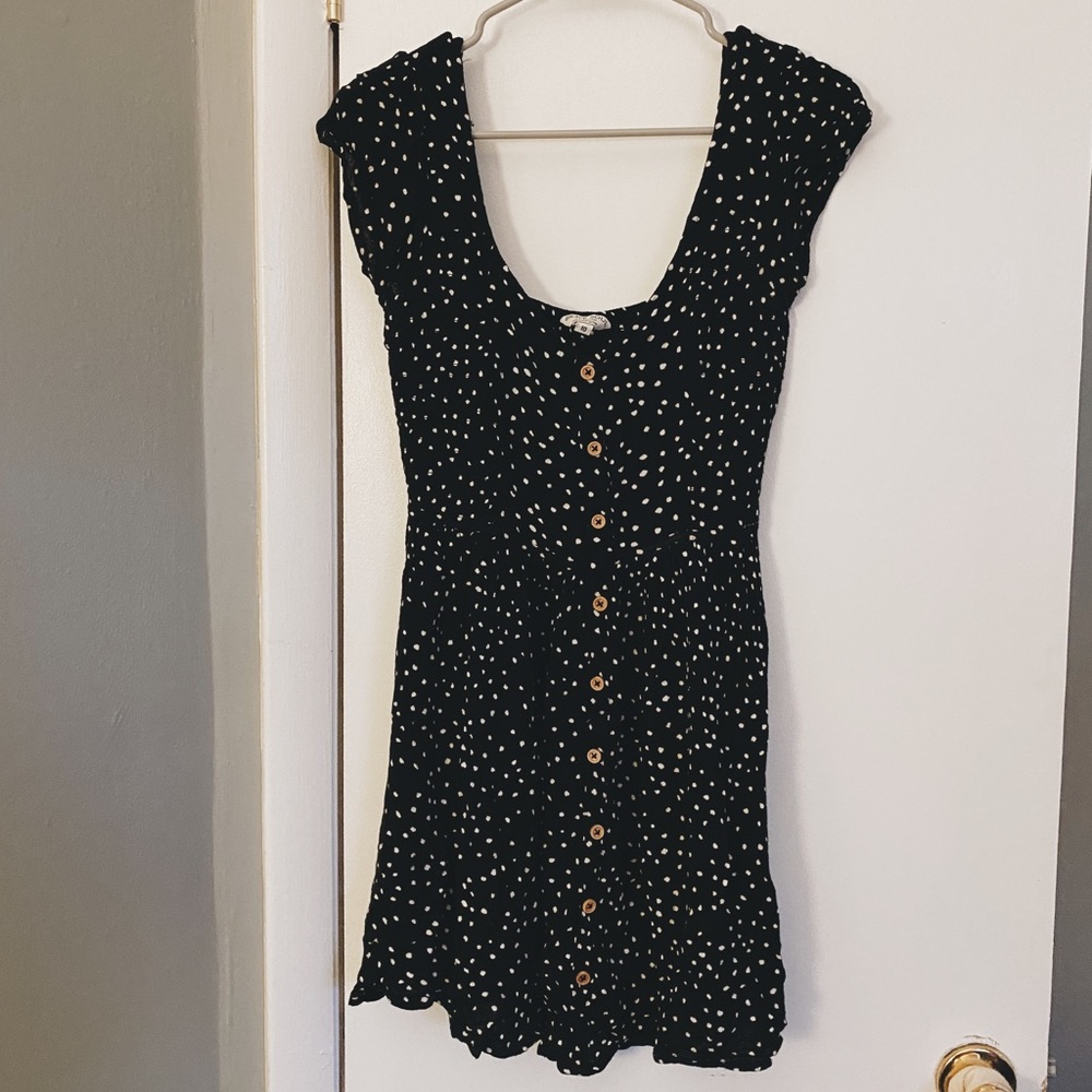 Brave Soul London Mini Dress Black and White Dots